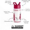 imageSimple Modern Water Bottle with Straw Lid  Marvel Spiderman 18oz Stainless Steel Cup Insulated Tumbler for Boys Girls School  Spidey Friends UniteDisneyFrozen Red Dress Winter