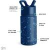 imageSimple Modern Water Bottle with Straw Lid  Marvel Spiderman 18oz Stainless Steel Cup Insulated Tumbler for Boys Girls School  Spidey Friends UniteDisneyMickey Mouse Constellations