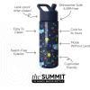 imageSimple Modern Water Bottle with Straw Lid  Marvel Spiderman 18oz Stainless Steel Cup Insulated Tumbler for Boys Girls School  Spidey Friends UniteDisneyPixar Monsters Inc Dream Team
