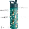 imageSimple Modern Water Bottle with Straw Lid  Marvel Spiderman 18oz Stainless Steel Cup Insulated Tumbler for Boys Girls School  Spidey Friends UniteDisneyMoanas Village