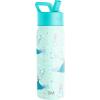 imageSimple Modern Water Bottle with Straw Lid  Marvel Spiderman 18oz Stainless Steel Cup Insulated Tumbler for Boys Girls School  Spidey Friends UniteDisneyFrozen Elsas Snowflake