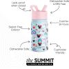 imageSimple Modern Water Bottle with Straw Lid  Marvel Spiderman 18oz Stainless Steel Cup Insulated Tumbler for Boys Girls School  Spidey Friends UniteDisneyMinnie Mouse Rainbow