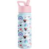 imageSimple Modern Water Bottle with Straw Lid  Marvel Spiderman 18oz Stainless Steel Cup Insulated Tumbler for Boys Girls School  Spidey Friends UniteDisneyMinnie Mouse Rainbow