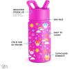 imageSimple Modern Water Bottle with Straw Lid  Marvel Spiderman 18oz Stainless Steel Cup Insulated Tumbler for Boys Girls School  Spidey Friends UniteDisneyMinnie Doodle