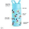 imageSimple Modern Water Bottle with Straw Lid  Marvel Spiderman 18oz Stainless Steel Cup Insulated Tumbler for Boys Girls School  Spidey Friends UniteDisneyMickey Expressions