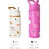 imageSimple Modern Water Bottle with Straw Lid  Marvel Spiderman 18oz Stainless Steel Cup Insulated Tumbler for Boys Girls School  Spidey Friends UniteTieDye