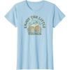 imageStar Wars  The Mandalorian Grogu Enjoy The Little Things TShirtBaby Blue