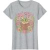 imageStar Wars  The Mandalorian Grogu Floral TShirtHeather Grey