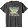 imageStar Wars  The Mandalorian Grogu Show Me The Way To Snacks TShirtAsphalt Grey