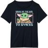 imageStar Wars  The Mandalorian Grogu Show Me The Way To Snacks TShirtBlack