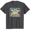 imageStar Wars  The Mandalorian Grogu Show Me The Way To Snacks TShirtDark Heather Grey