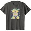 imageStar Wars  The Mandalorian Grogu Stickers TShirtAsphalt Grey