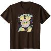 imageStar Wars  The Mandalorian Grogu Stickers TShirtBrown
