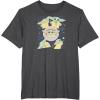 imageStar Wars  The Mandalorian Grogu Stickers TShirtDark Heather Grey
