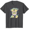 imageStar Wars  The Mandalorian Grogu Stickers TShirtDark Heather Grey