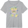 imageStar Wars  The Mandalorian Grogu Stickers TShirtHeather Grey