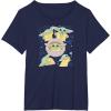 imageStar Wars  The Mandalorian Grogu Stickers TShirtNavy Blue