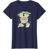 imageStar Wars  The Mandalorian Grogu Stickers TShirtNavy Blue