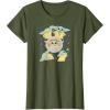 imageStar Wars  The Mandalorian Grogu Stickers TShirtOlive Green