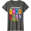 imageStar Wars Action Figures May The Force Be With You TShirtAsphalt Grey