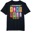 imageStar Wars Action Figures May The Force Be With You TShirtBlack