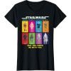 imageStar Wars Action Figures May The Force Be With You TShirtBlack