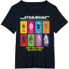 imageStar Wars Action Figures May The Force Be With You TShirtBlack