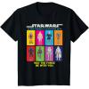 imageStar Wars Action Figures May The Force Be With You TShirtBlack