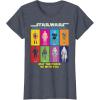 imageStar Wars Action Figures May The Force Be With You TShirtHeather Blue