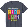imageStar Wars Action Figures May The Force Be With You TShirtHeather Blue