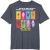 imageStar Wars Action Figures May The Force Be With You TShirtHeather Blue