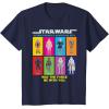 imageStar Wars Action Figures May The Force Be With You TShirtNavy Blue
