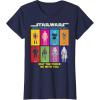 imageStar Wars Action Figures May The Force Be With You TShirtNavy Blue