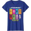 imageStar Wars Action Figures May The Force Be With You TShirtRoyal Blue