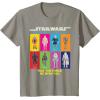 imageStar Wars Action Figures May The Force Be With You TShirtSlate Grey