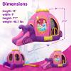 imageStar Wars Bounce House with Slide Indoor Outdoor Darth Vader Inflatable Luke Skywalker Lightsaber Fun Bouncy Castle for Kids Ages 38 Years OldDisney Princess
