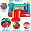 imageStar Wars Bounce House with Slide Indoor Outdoor Darth Vader Inflatable Luke Skywalker Lightsaber Fun Bouncy Castle for Kids Ages 38 Years OldEducational