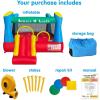 imageStar Wars Bounce House with Slide Indoor Outdoor Darth Vader Inflatable Luke Skywalker Lightsaber Fun Bouncy Castle for Kids Ages 38 Years OldEducational