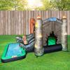 imageStar Wars Bounce House with Slide Indoor Outdoor Darth Vader Inflatable Luke Skywalker Lightsaber Fun Bouncy Castle for Kids Ages 38 Years OldJurassic World