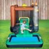 imageStar Wars Bounce House with Slide Indoor Outdoor Darth Vader Inflatable Luke Skywalker Lightsaber Fun Bouncy Castle for Kids Ages 38 Years OldJurassic World
