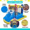 imageStar Wars Bounce House with Slide Indoor Outdoor Darth Vader Inflatable Luke Skywalker Lightsaber Fun Bouncy Castle for Kids Ages 38 Years OldMinions