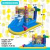 imageStar Wars Bounce House with Slide Indoor Outdoor Darth Vader Inflatable Luke Skywalker Lightsaber Fun Bouncy Castle for Kids Ages 38 Years OldMinions
