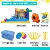 imageStar Wars Bounce House with Slide Indoor Outdoor Darth Vader Inflatable Luke Skywalker Lightsaber Fun Bouncy Castle for Kids Ages 38 Years OldMinions