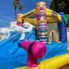 imageStar Wars Bounce House with Slide Indoor Outdoor Darth Vader Inflatable Luke Skywalker Lightsaber Fun Bouncy Castle for Kids Ages 38 Years OldMinions