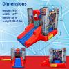 imageStar Wars Bounce House with Slide Indoor Outdoor Darth Vader Inflatable Luke Skywalker Lightsaber Fun Bouncy Castle for Kids Ages 38 Years OldSpiderMan