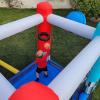 imageStar Wars Bounce House with Slide Indoor Outdoor Darth Vader Inflatable Luke Skywalker Lightsaber Fun Bouncy Castle for Kids Ages 38 Years OldStar Wars