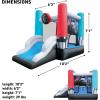 imageStar Wars Bounce House with Slide Indoor Outdoor Darth Vader Inflatable Luke Skywalker Lightsaber Fun Bouncy Castle for Kids Ages 38 Years OldStar Wars