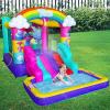 imageStar Wars Bounce House with Slide Indoor Outdoor Darth Vader Inflatable Luke Skywalker Lightsaber Fun Bouncy Castle for Kids Ages 38 Years OldTrolls