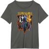 imageStar Wars Classic Art Characters and Logo Retro Vintage TShirtAsphalt Grey