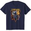 imageStar Wars Classic Art Characters and Logo Retro Vintage TShirtNavy Blue